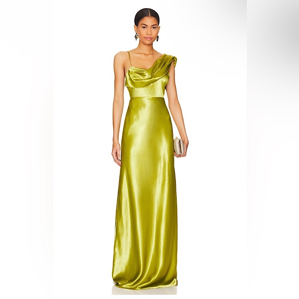 House of Harlow 1960 Lime Green Maxi Dress